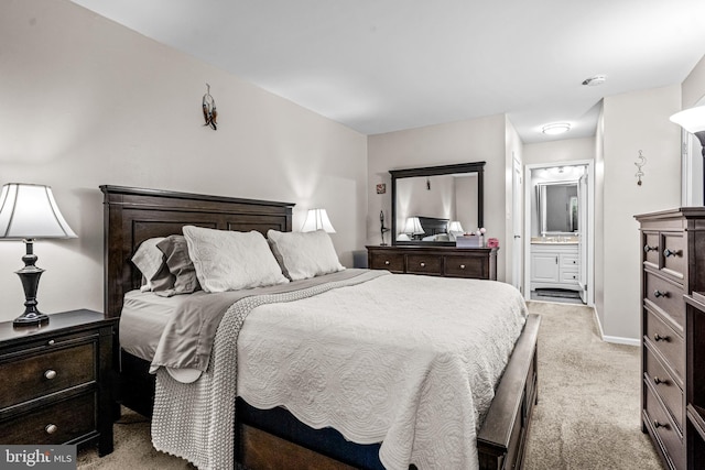 258 Tavistock, Cherry Hill, NJ 08034 - bedroom with light carpet and ensuite bath