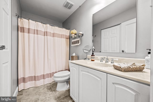 258 Tavistock, Cherry Hill, NJ 08034 - bathroom with toilet, vanity, and a shower with curtain