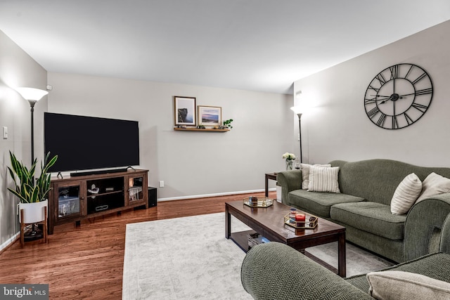 258 Tavistock, Cherry Hill, NJ 08034 - living area featuring wood finished floors and baseboards