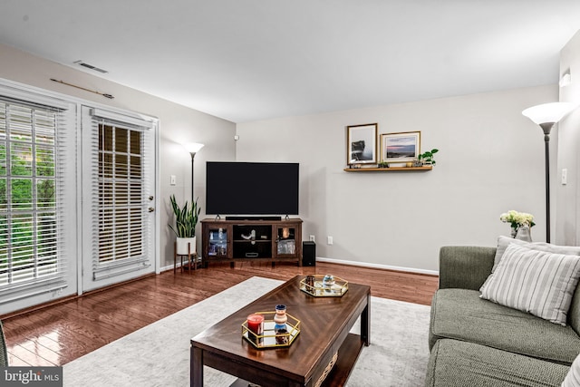 258 Tavistock, Cherry Hill, NJ 08034 - living room featuring wood finished floors and baseboards