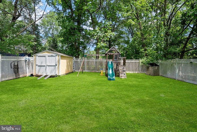 143 Oak St, Bridgewater, NJ 08807 - view of yard featuring a playground