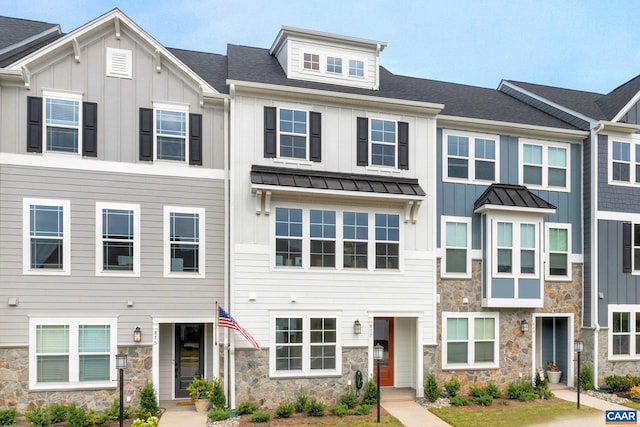 3615 Hilah Ln, Charlottesville, VA 22901 - multi unit property with stone siding, board and batten siding, metal roof, and a standing seam roof