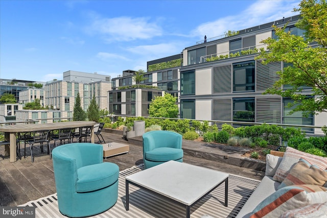 925 H St NW Unit 810, Washington, DC 20001 - deck with outdoor dining area