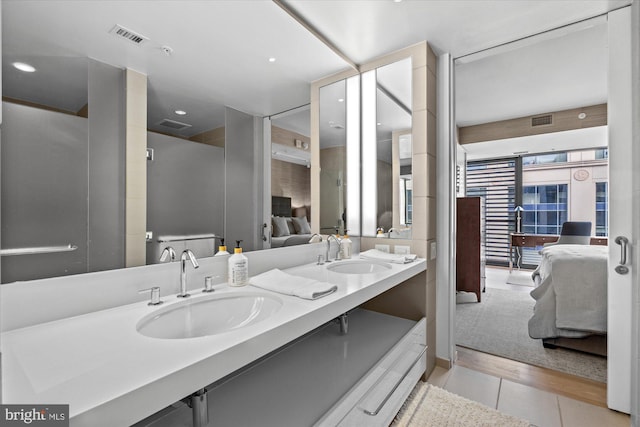 925 H St NW Unit 810, Washington, DC 20001 - ensuite bathroom featuring double vanity