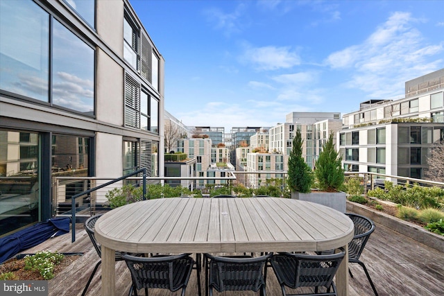 925 H St NW Unit 810, Washington, DC 20001 - wooden deck featuring outdoor dining area