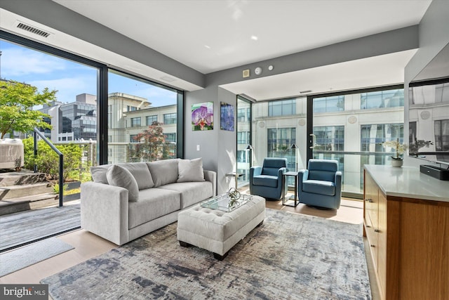 925 H St NW Unit 810, Washington, DC 20001 - living area with wood finished floors