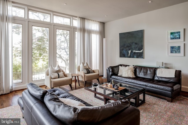 1914 35th St NW, Washington, DC 20007 - living room featuring plenty of natural light and wood finished floors