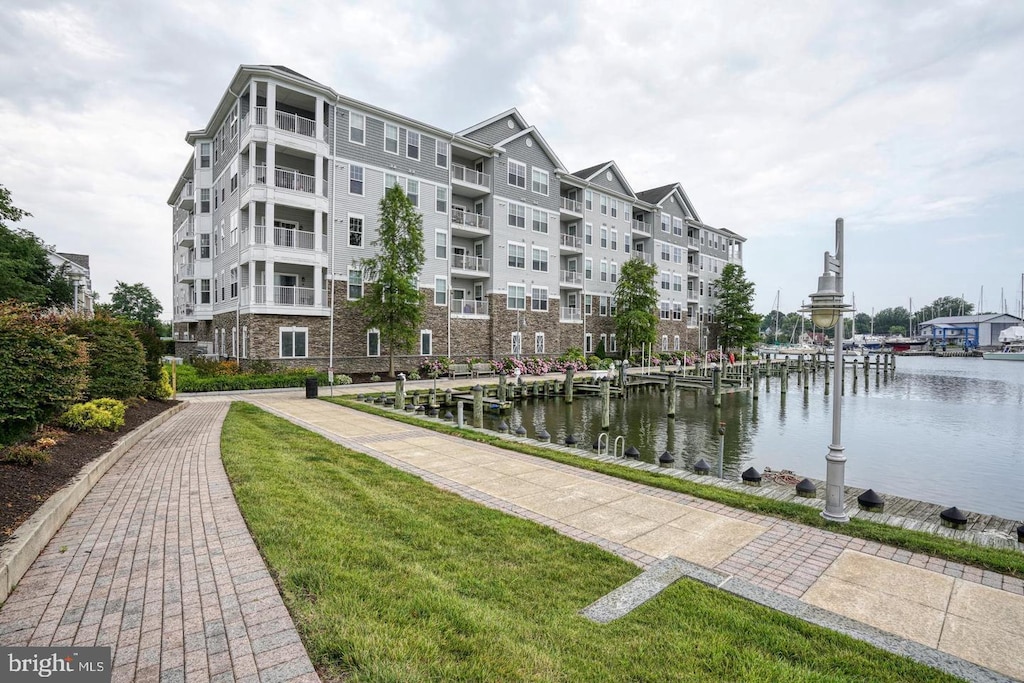 900 Marshy Cv Unit 103, Cambridge, MD 21613 - view of apartment building / complex featuring a water view