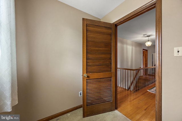 2507 Garth Rd, Wilmington, DE 19810 - corridor with an upstairs landing and baseboards