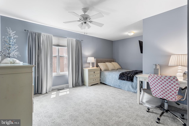 318 Windsor Rd, Mullica Hill, NJ 08062 - carpeted bedroom with ceiling fan