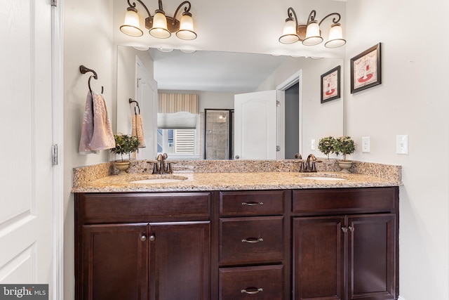 318 Windsor Rd, Mullica Hill, NJ 08062 - full bathroom with double vanity and a shower with shower door