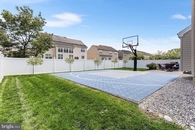 318 Windsor Rd, Mullica Hill, NJ 08062 - view of sport court featuring a residential view and basketball court