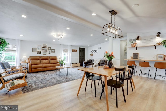 343 N Locust St, Myerstown, PA 17067 - dining area with light wood finished floors and recessed lighting