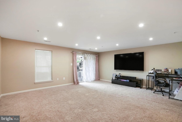 3627 Singleton Ter, Frederick, MD 21704 - carpeted living room featuring recessed lighting and baseboards