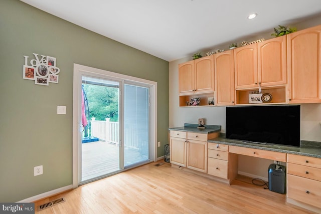 3627 Singleton Ter, Frederick, MD 21704 - office with built in study area, light wood-style flooring, baseboards, and recessed lighting