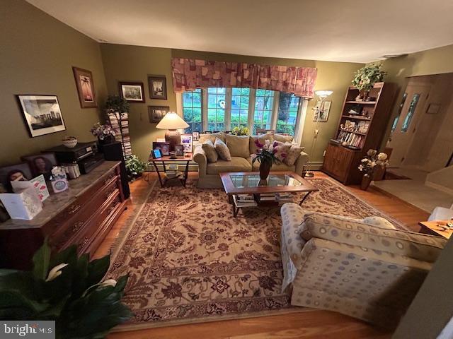 1469 Cathys Ln, North Wales, PA 19454 - living area featuring wood finished floors