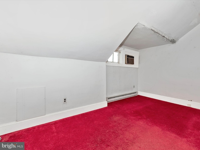 23419 Spire St, Clarksburg, MD 20871 - additional living space with a baseboard radiator, carpet floors, and baseboards