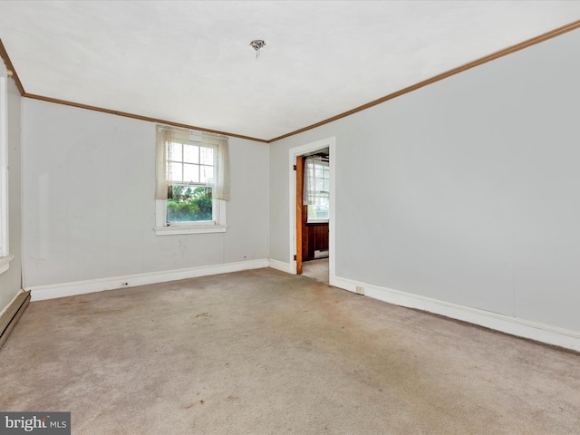 23419 Spire St, Clarksburg, MD 20871 - carpeted empty room with ornamental molding and baseboards
