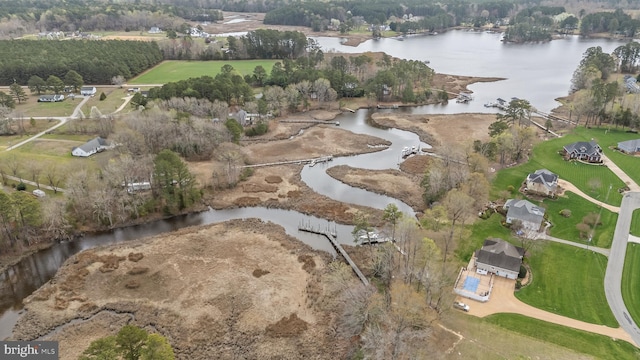 6978 Bray Rd, Hayes, VA 23072 - aerial overview of property's location with a nearby body of water