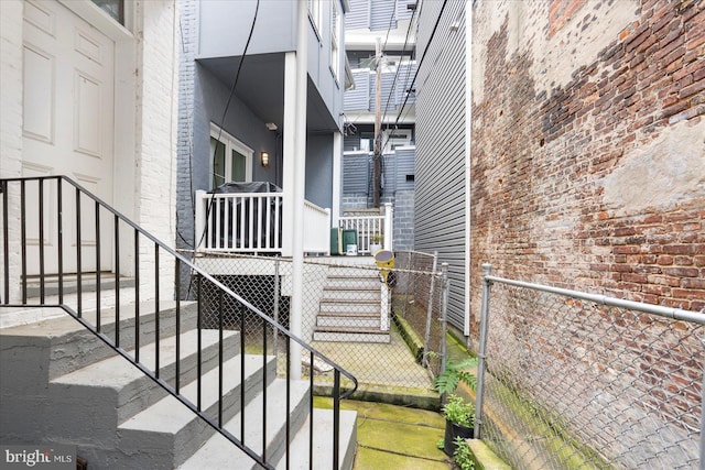 57 E Heath St, Baltimore, MD 21230 - view of property exterior featuring stairway