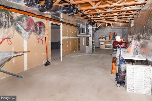 55 Glen Burnie Dr, Sicklerville, NJ 08081 - unfinished below grade area featuring heating unit