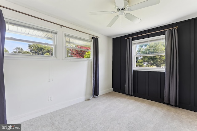 5214 Juliet St, Springfield, VA 22151 - unfurnished room with light colored carpet and a ceiling fan