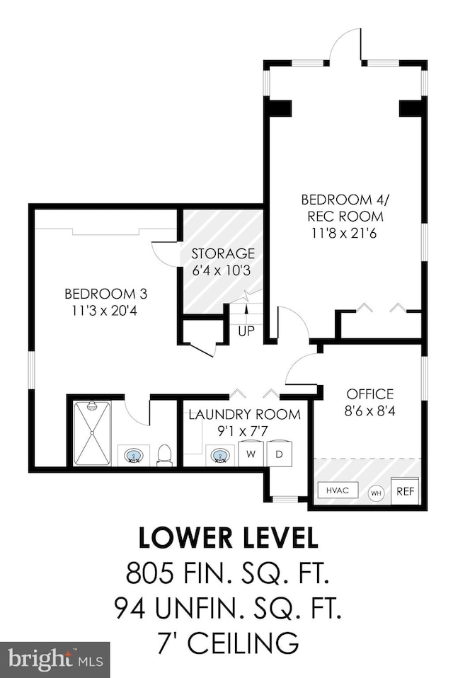 2305 S Inge St S, Arlington, VA 22202 - floor plan / room layout