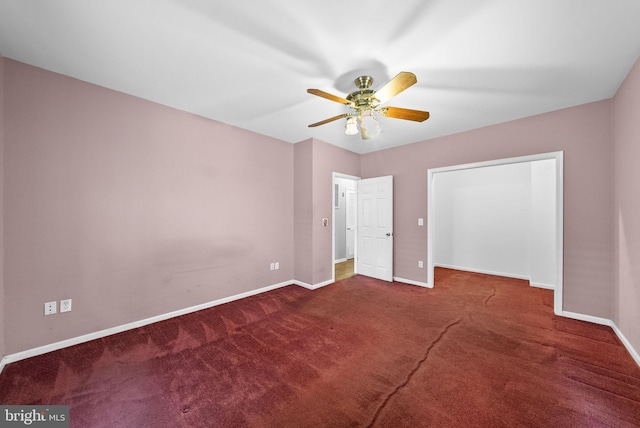 2034 Beach Blvd, Point Pleasant Boro, NJ 08742 - unfurnished bedroom featuring carpet floors, baseboards, and ceiling fan