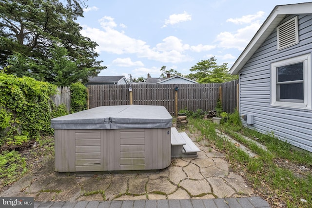 2034 Beach Blvd, Point Pleasant Boro, NJ 08742 - fenced backyard with a hot tub