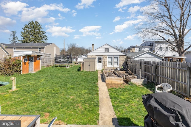 1751 Temple Ave, Lancaster, PA 17603 - view of yard with a garden, a trampoline, and a residential view
