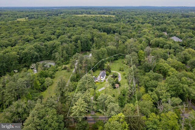4582 Province Line, Princeton, NJ 08540 - view of property location with a heavily wooded area and property parcel outlined