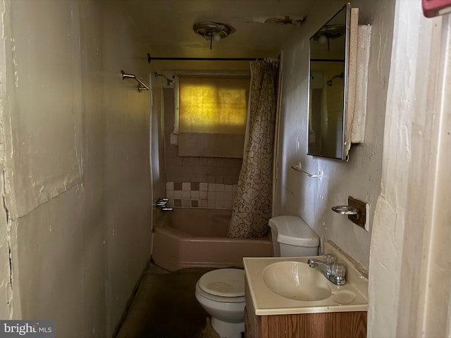 1310 Edmondson Ave, Baltimore, MD 21223 - full bathroom featuring toilet, shower / bath combo, and vanity