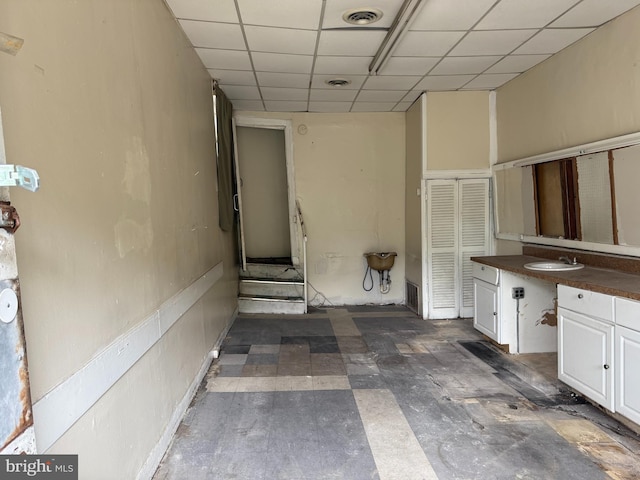 1310 Edmondson Ave, Baltimore, MD 21223 - interior space with vanity and a drop ceiling