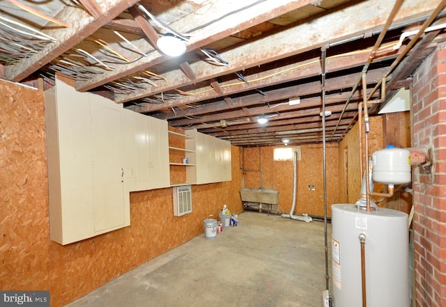 31 W Whitlock Ave, Winchester, VA 22601 - unfinished basement featuring water heater