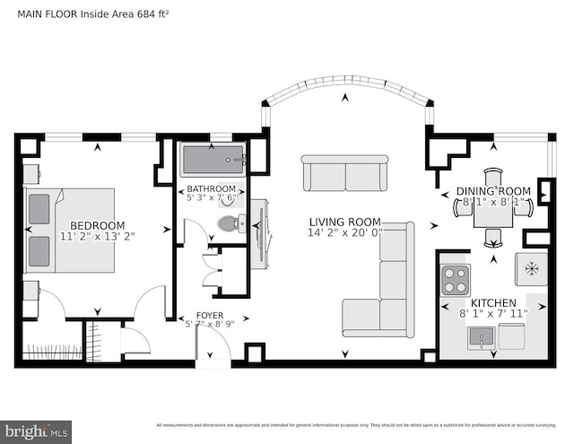 2515 K St NW Unit 205, Washington, DC 20037 - property floor plan