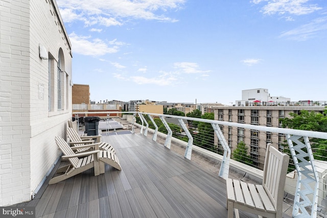 2515 K St NW Unit 205, Washington, DC 20037 - view of wooden terrace