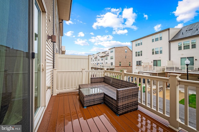 229 S Macon St, Baltimore, MD 21224 - deck featuring a residential view