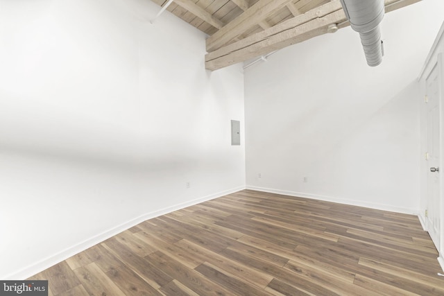 374 Shurs Ln Unit 304, Philadelphia, PA 19128 - unfurnished room featuring wood ceiling, baseboards, and wood finished floors