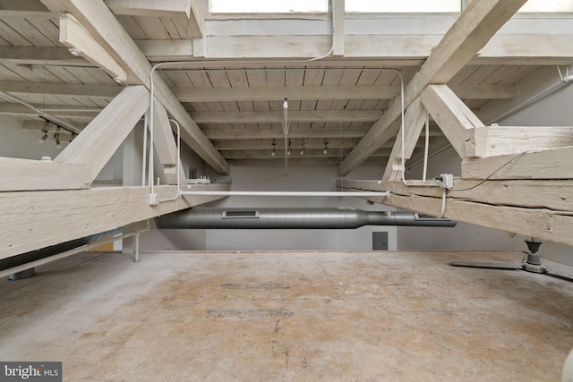 374 Shurs Ln Unit 304, Philadelphia, PA 19128 - miscellaneous room featuring wooden ceiling with exposed beams