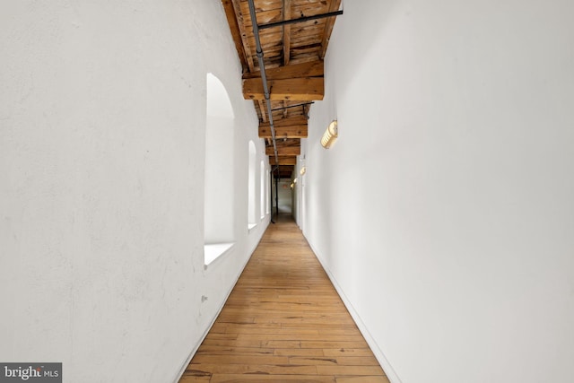 374 Shurs Ln Unit 304, Philadelphia, PA 19128 - hallway featuring light wood-type flooring and arched walkways