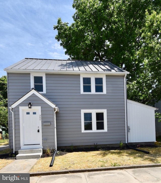 307 4th St, Seaford, DE 19973 - traditional-style house featuring a standing seam roof and metal roof