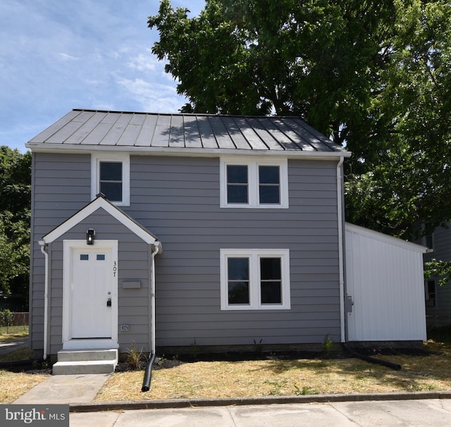 307 4th St, Seaford, DE 19973 - traditional-style house with a standing seam roof and metal roof