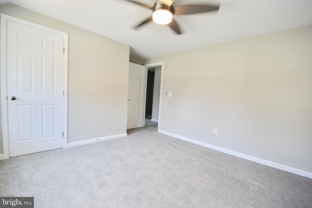 307 4th St, Seaford, DE 19973 - unfurnished bedroom featuring carpet flooring, baseboards, and ceiling fan