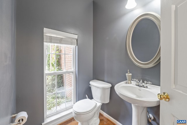 797 Willow Ridge Rd, Troy, VA 22974 - bathroom with toilet and wood finished floors