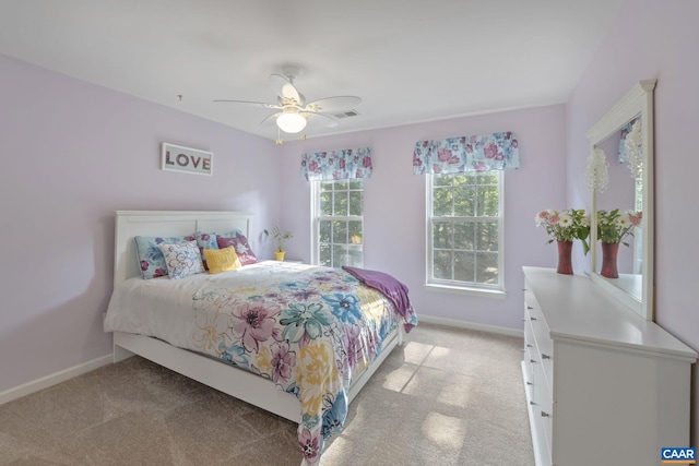 797 Willow Ridge Rd, Troy, VA 22974 - bedroom with light carpet and ceiling fan