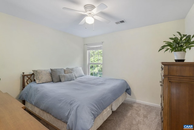 797 Willow Ridge Rd, Troy, VA 22974 - bedroom with light colored carpet and ceiling fan