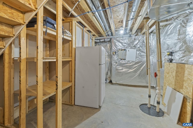 797 Willow Ridge Rd, Troy, VA 22974 - unfinished below grade area featuring freestanding refrigerator