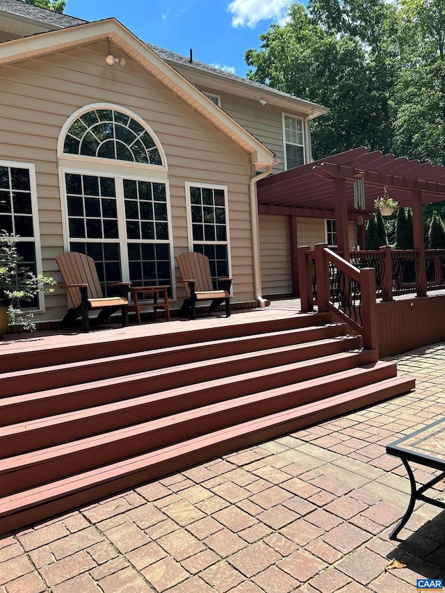 797 Willow Ridge Rd, Troy, VA 22974 - back of house featuring a pergola, a patio area, and a wooden deck