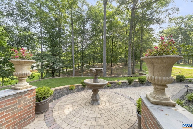 797 Willow Ridge Rd, Troy, VA 22974 - view of patio with view of wooded area
