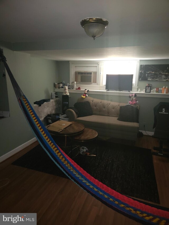 421 Folcroft St, Baltimore, MD 21224 - living area with wood finished floors